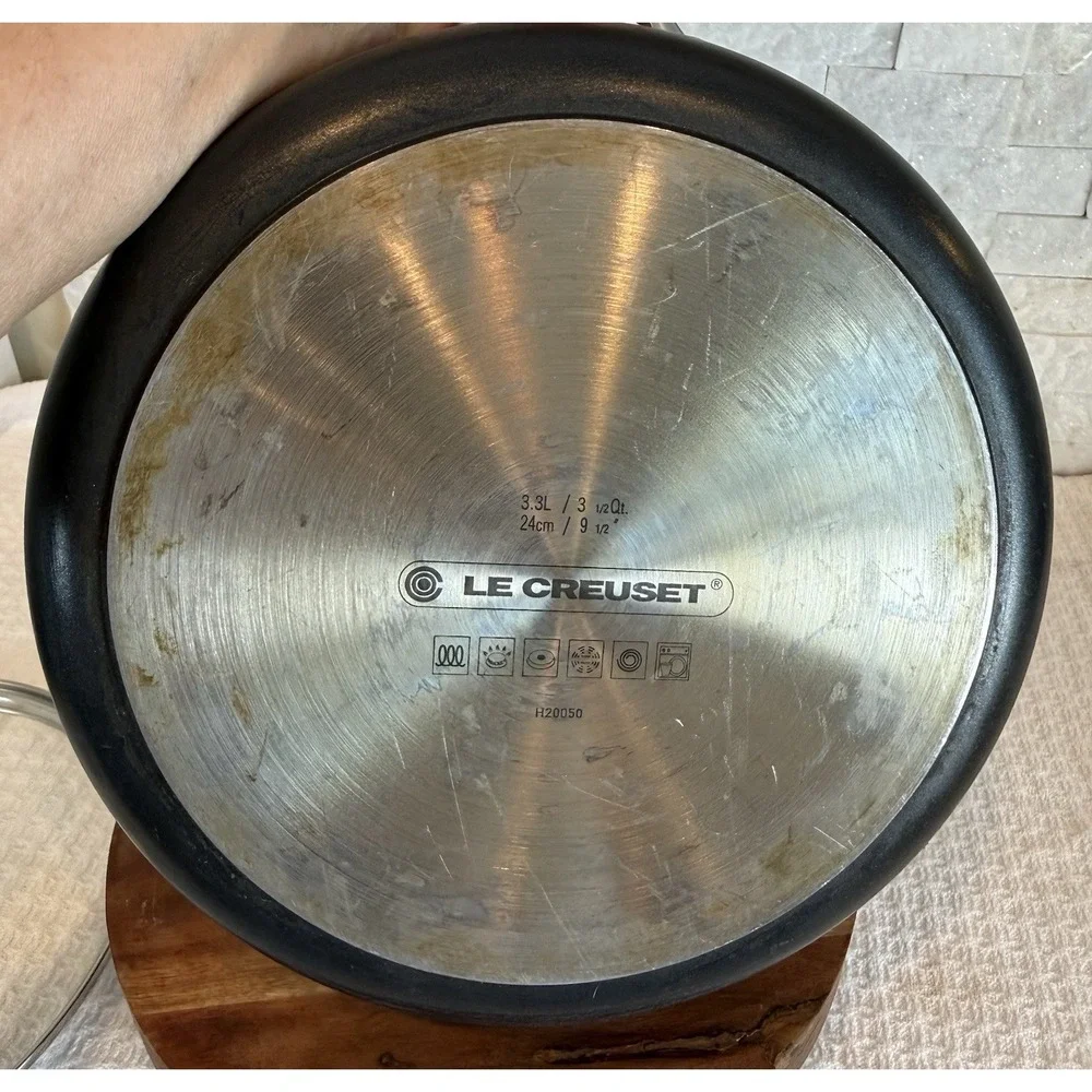 Le Creuset Toughened Nonstick PRO Saute Pan with Glass Lid, 3.5 Quart